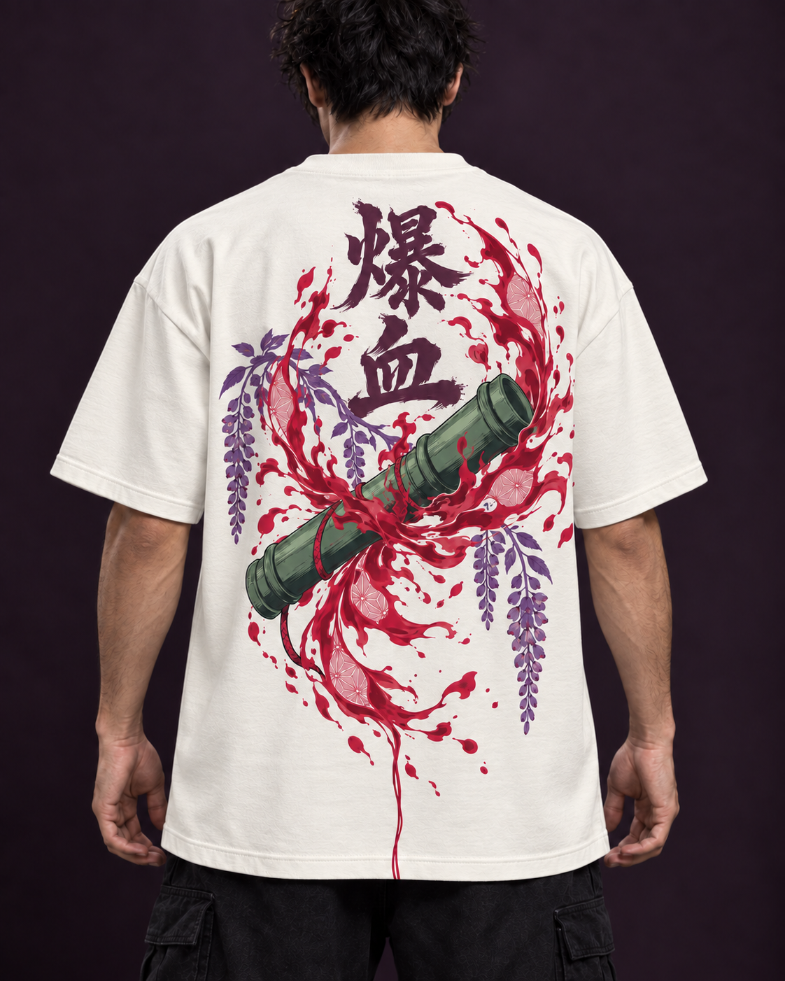 Bamboo Wisteria Oversized Tee