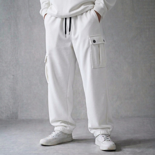 WHITE SUMMER 4-POCKET JOGGERS