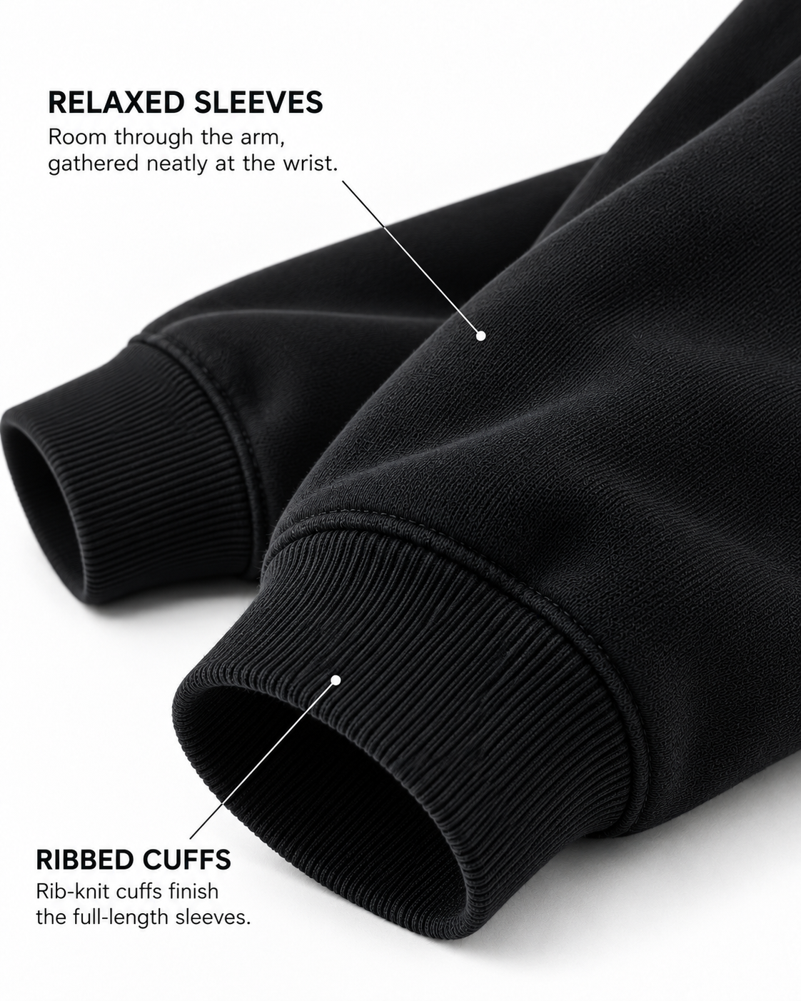 Three Oversized Sweatshirts