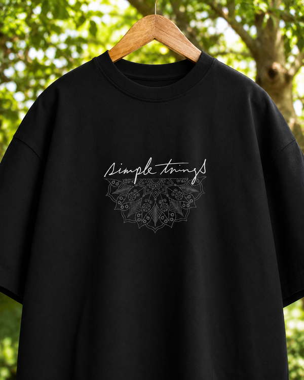 Simple Things Mandala Premium Oversized Tee