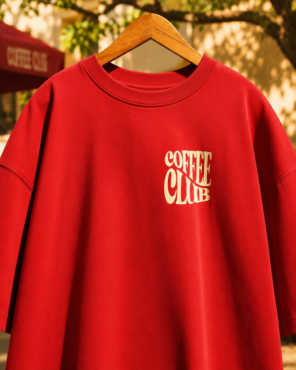 Coffee Club Premium Oversized Tee
