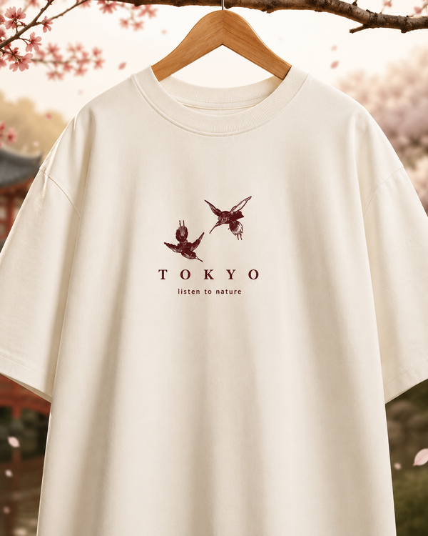 Tokyo Flora Premium Oversized Tee