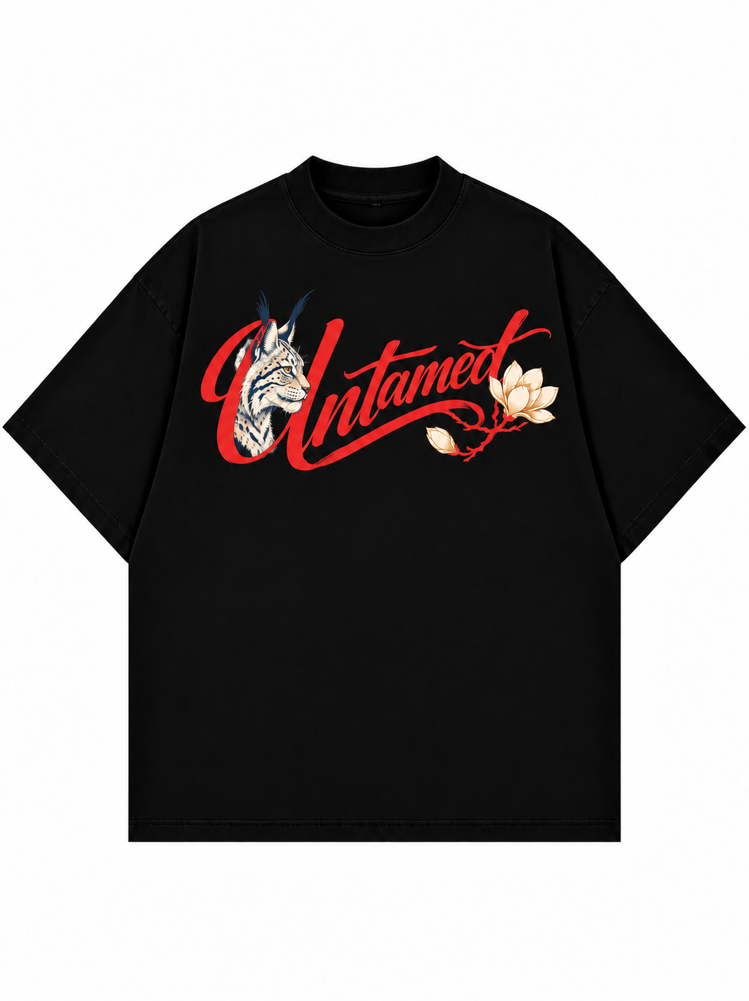Untamed Lynx Oversized Tee
