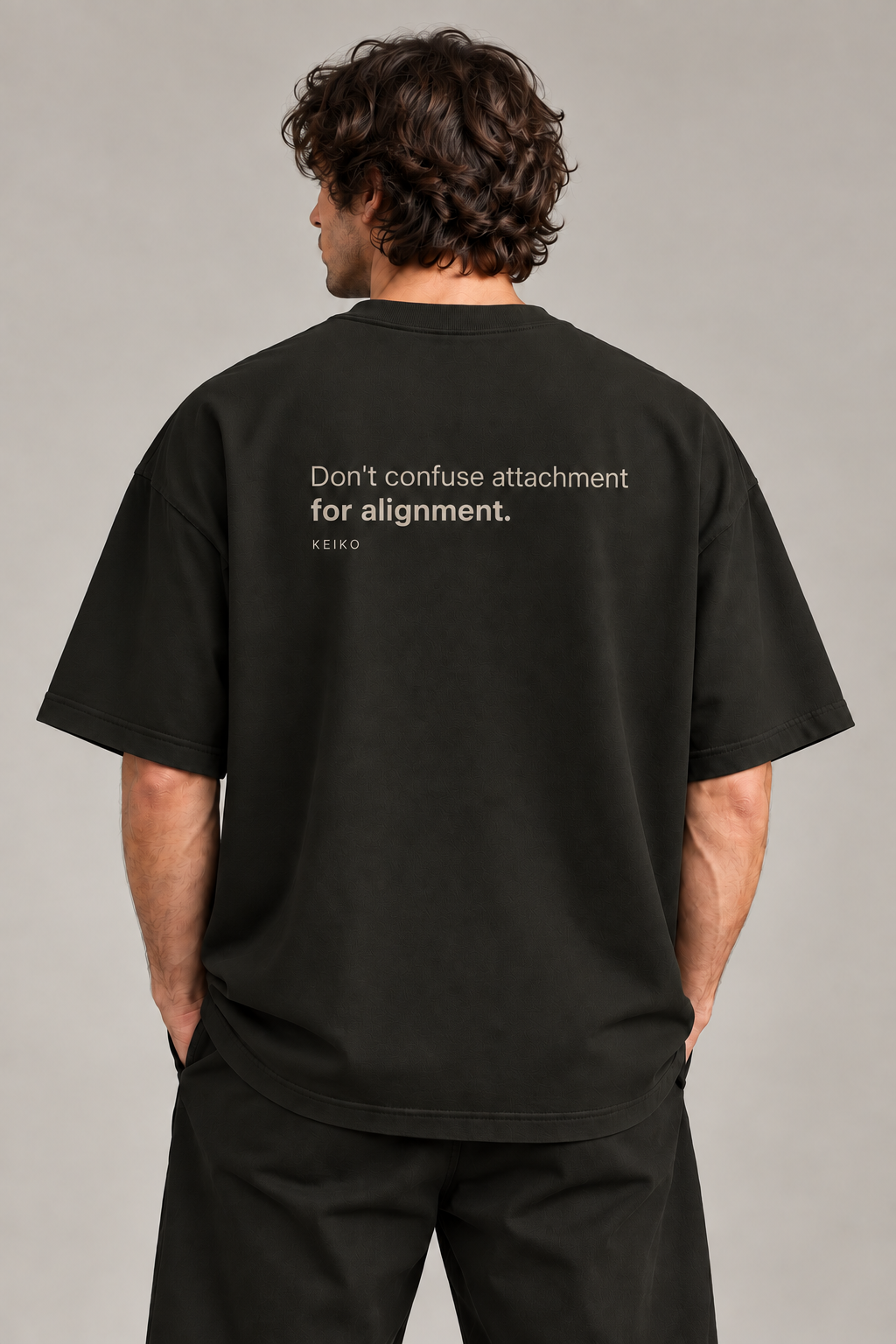 Alignment Dark Olive Premium Oversized T-Shirt