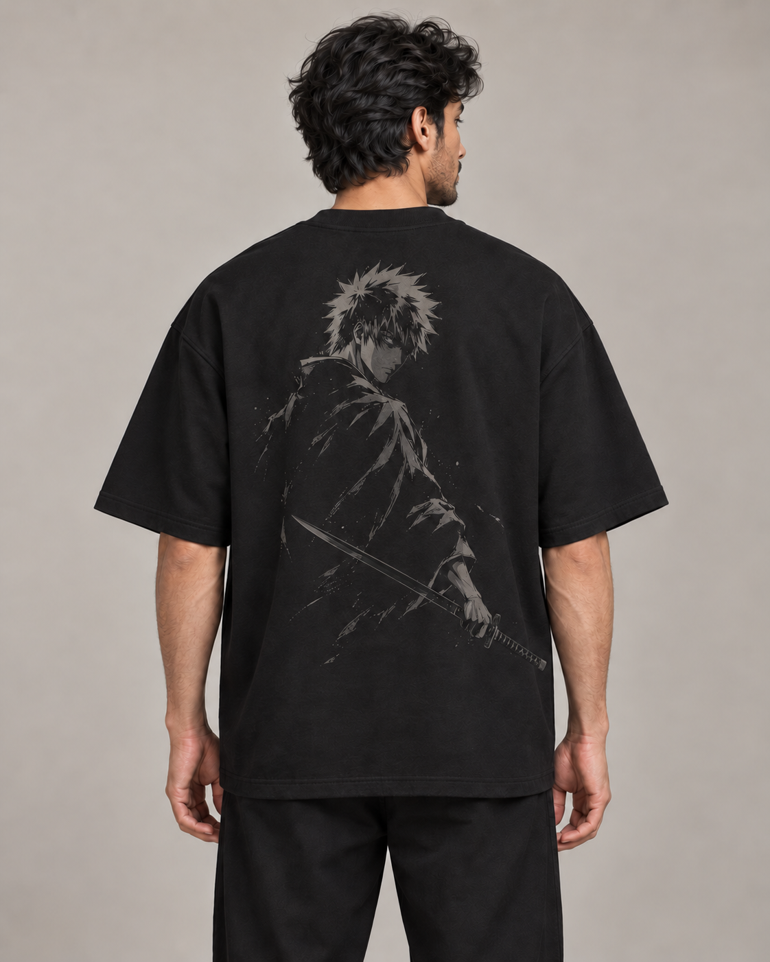Bankai Carbon Black Premium Oversized T-Shirt