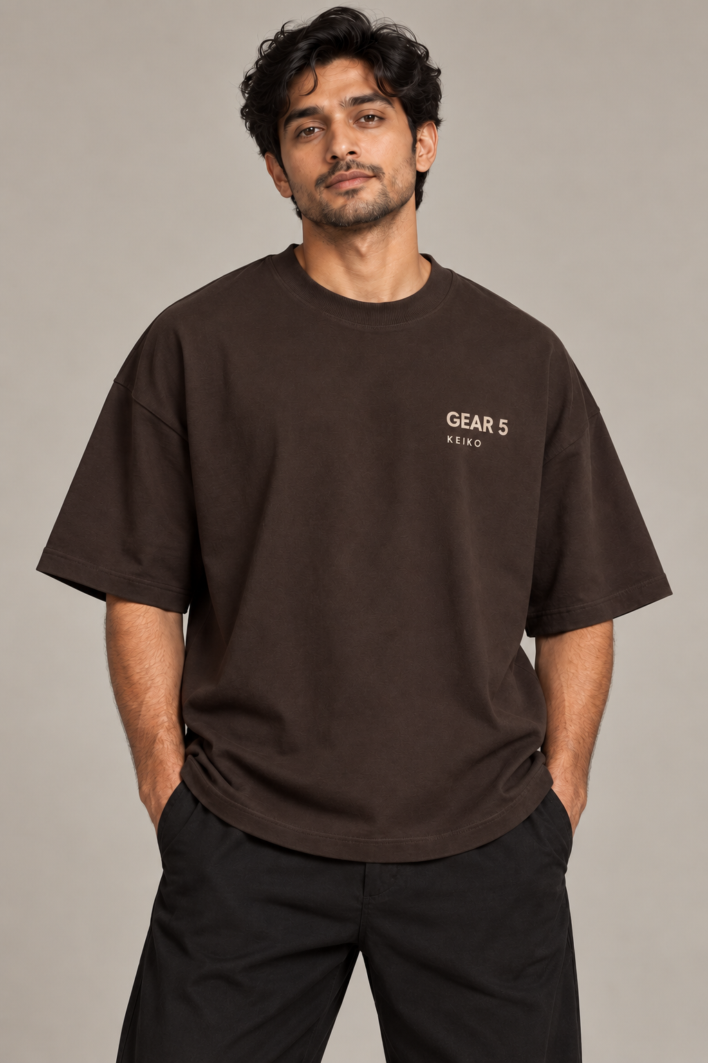 Gear 5 Espresso Premium Oversized T-Shirt