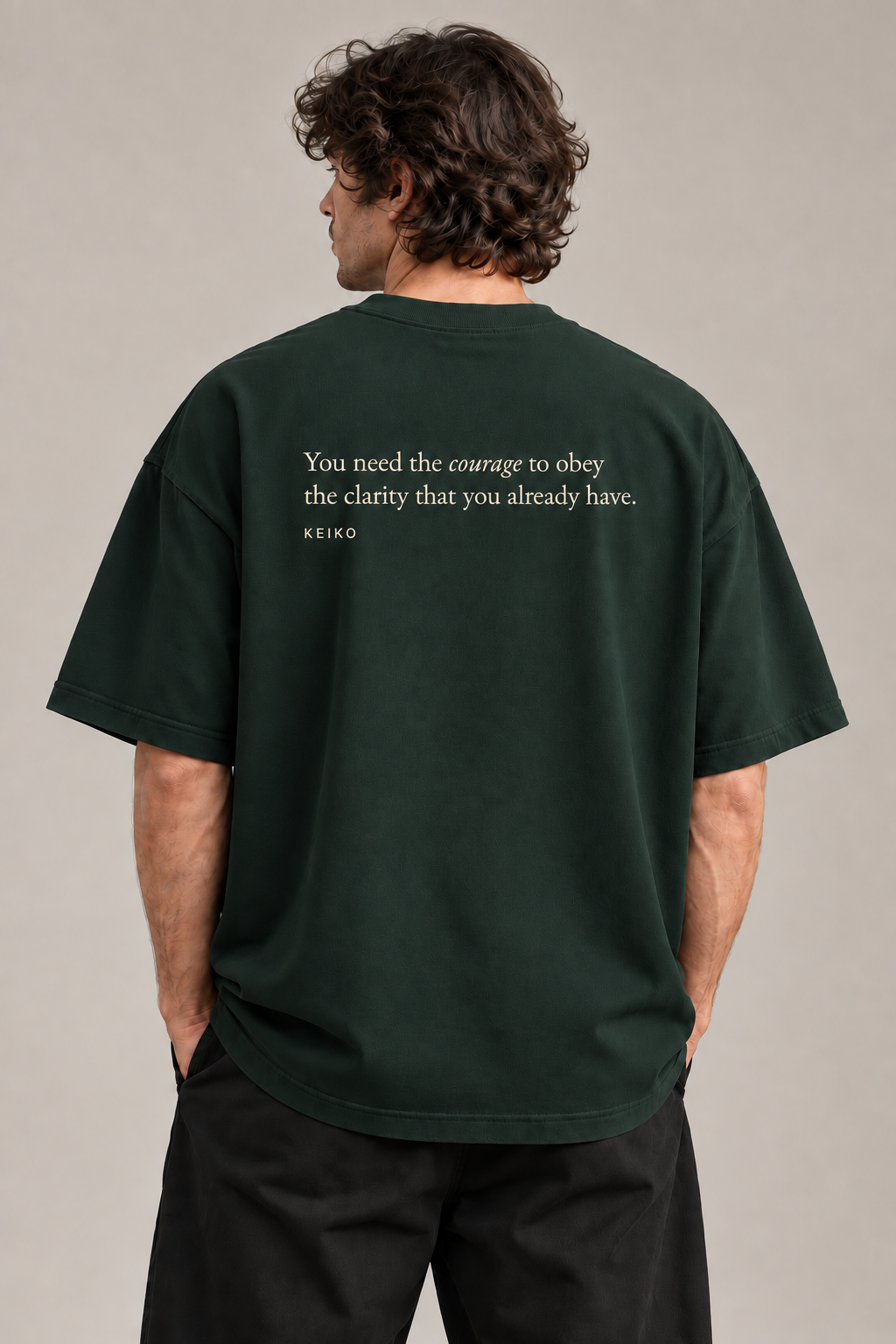 Obey The Clarity Forest Green Premium Oversized T-Shirt