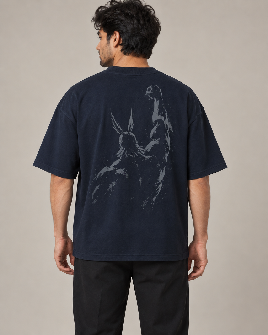 Plus Ultra Midnight Navy Premium Oversized T-Shirt