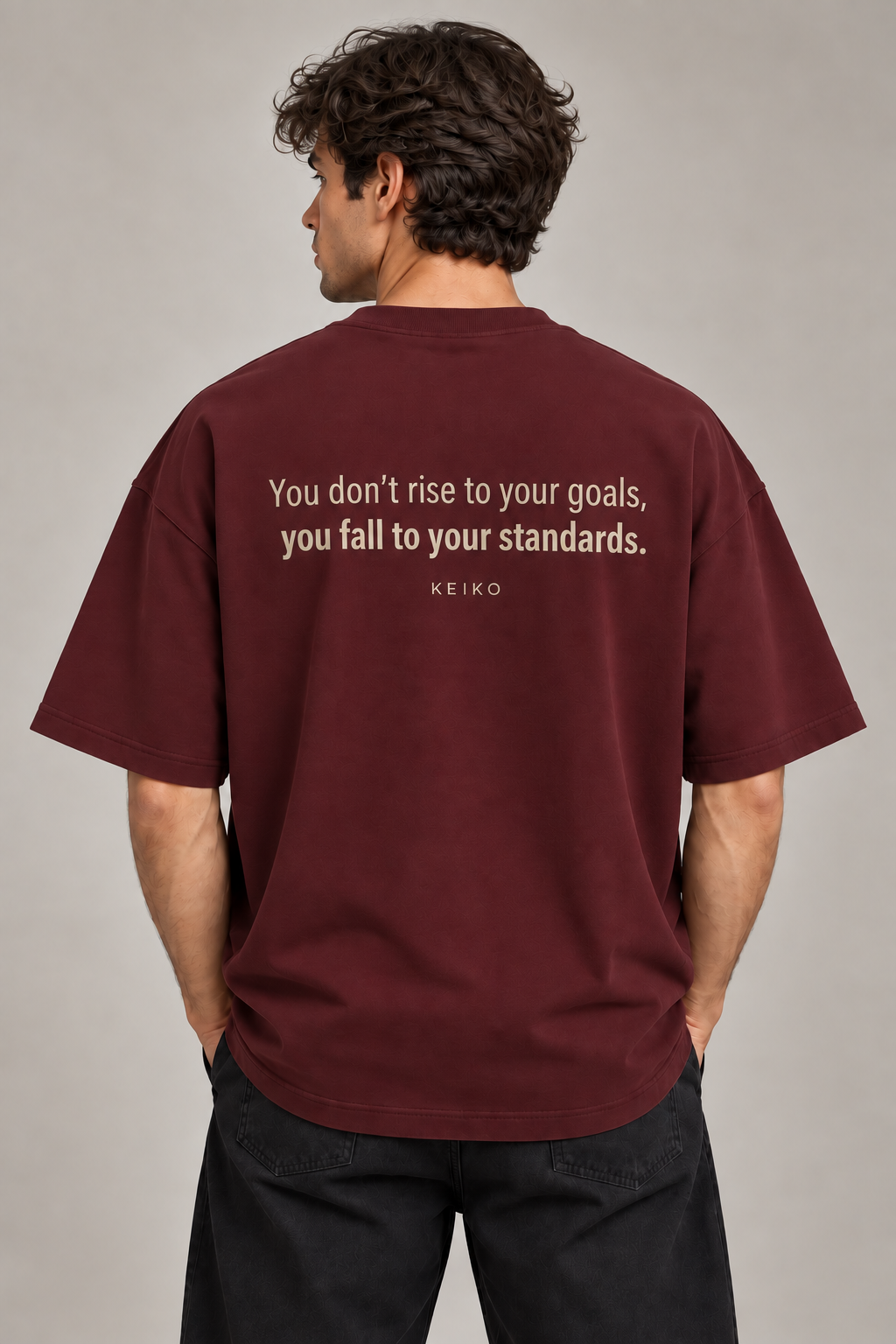 Standards Oxblood Premium Oversized T-Shirt