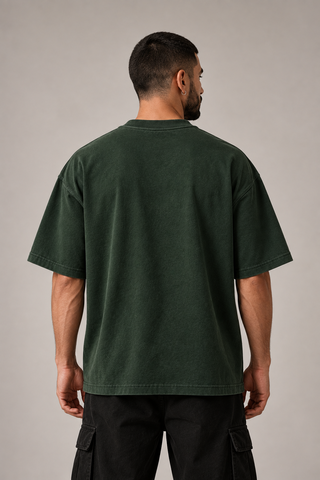 Unrushed Forest Green Premium Oversized T-Shirt