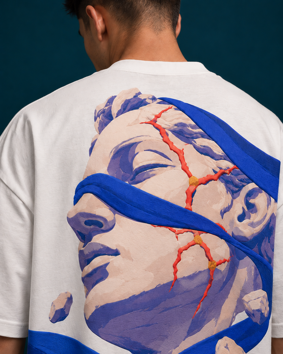 Kintsugi Statue Oversized Tee