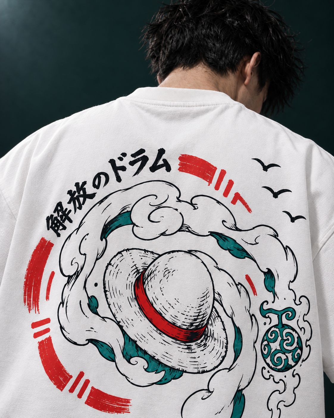 Luffy Straw-Hat Oversized Tee