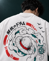 Luffy Straw-Hat Oversized Tee 4