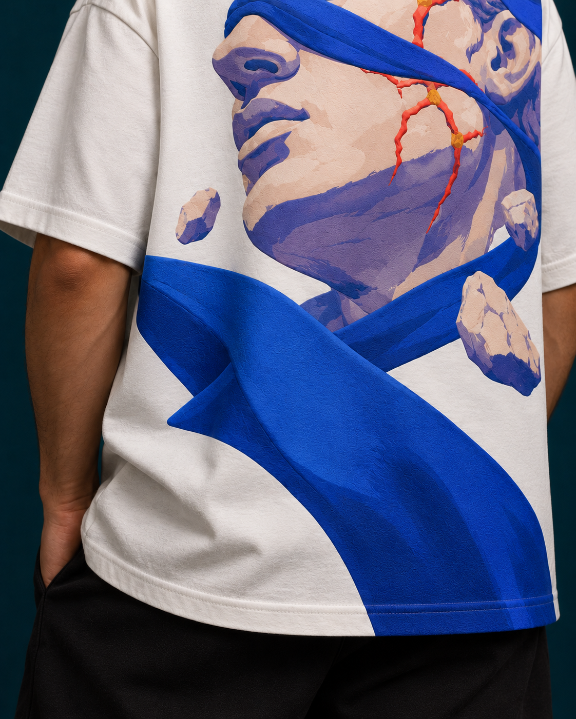 Kintsugi Statue Oversized Tee