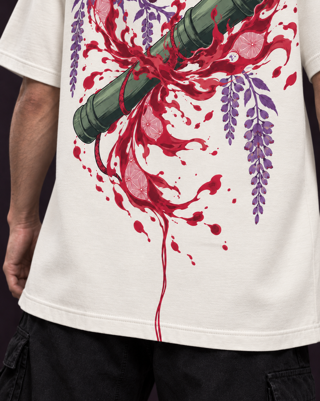 Bamboo Wisteria Oversized Tee