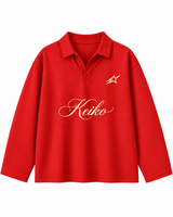 Red Full-Sleeve Polo 1