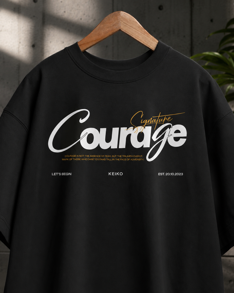 Signature Courage Premium Oversized Tee