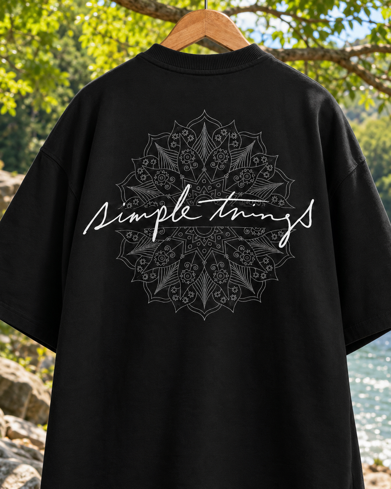 Simple Things Mandala Premium Oversized Tee