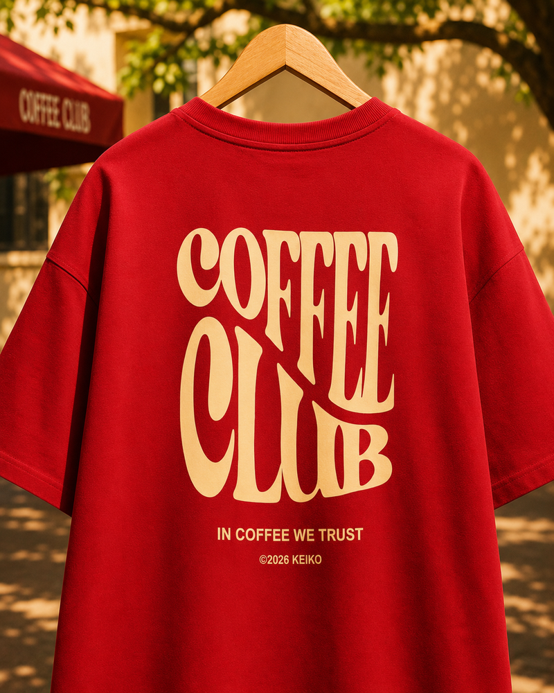 Coffee Club Premium Oversized Tee