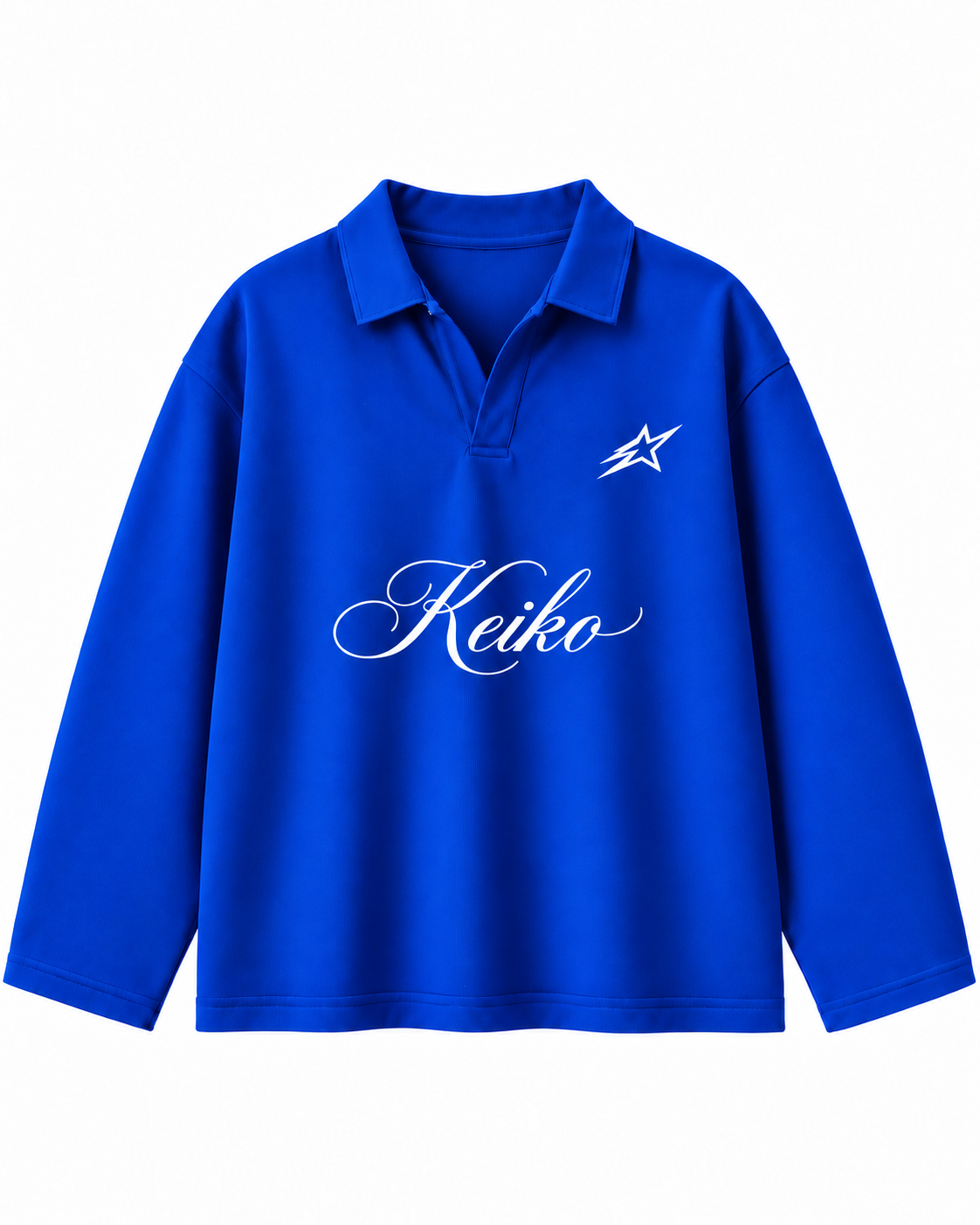Royal Blue Full-Sleeve Polo