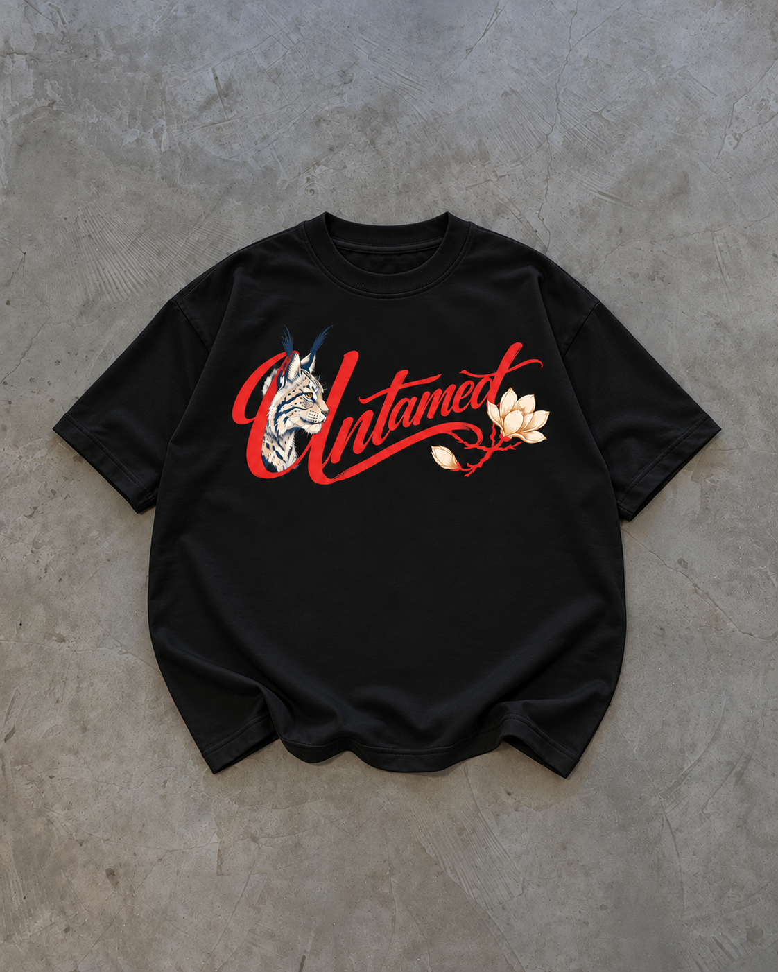 Untamed Lynx Oversized Tee