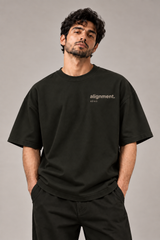 Alignment Dark Olive Premium Oversized T-Shirt 1