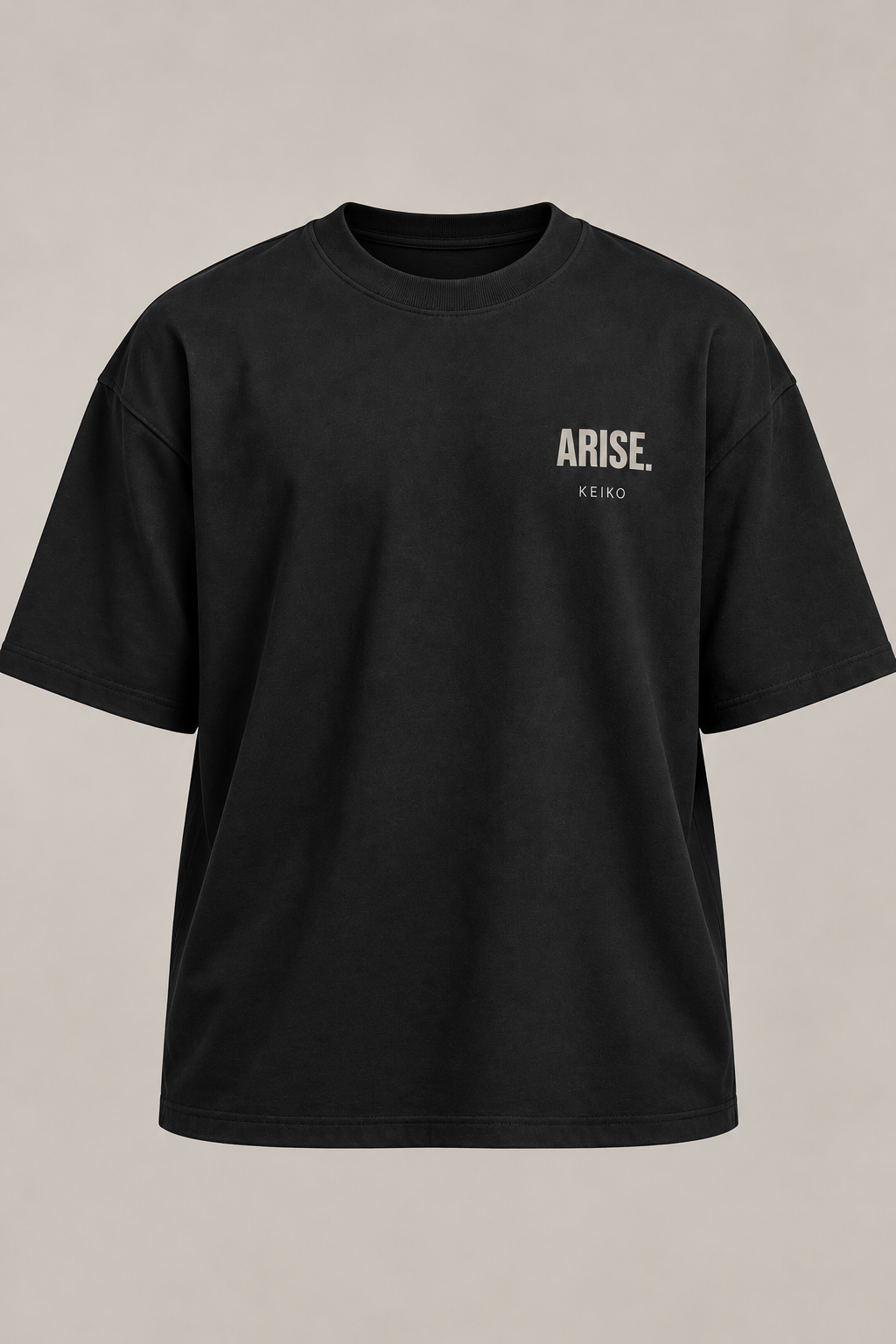 Arise Black Premium Oversized T-Shirt