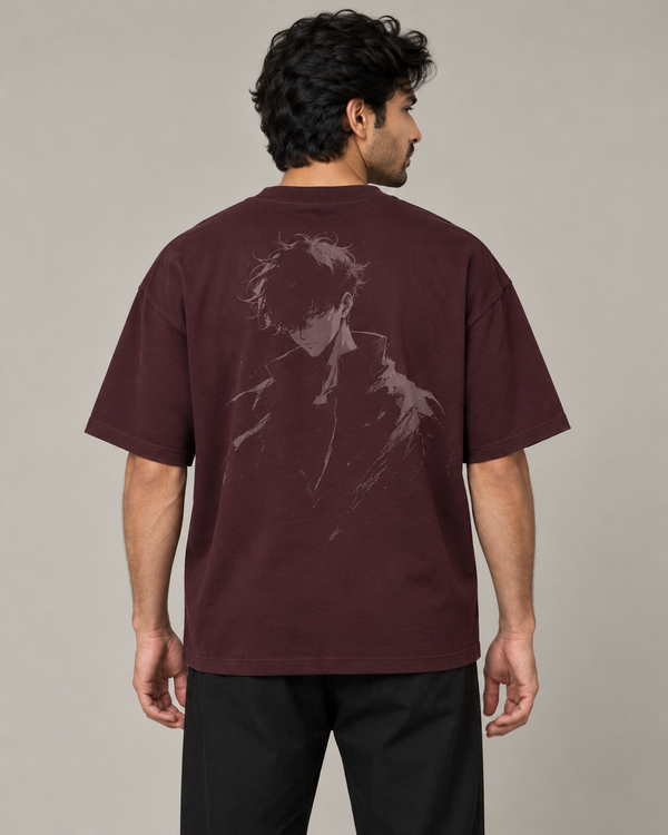 Arise Oxblood Premium Oversized T-Shirt — back