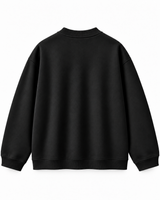 Black Oversized Crewneck Sweatshirt 2