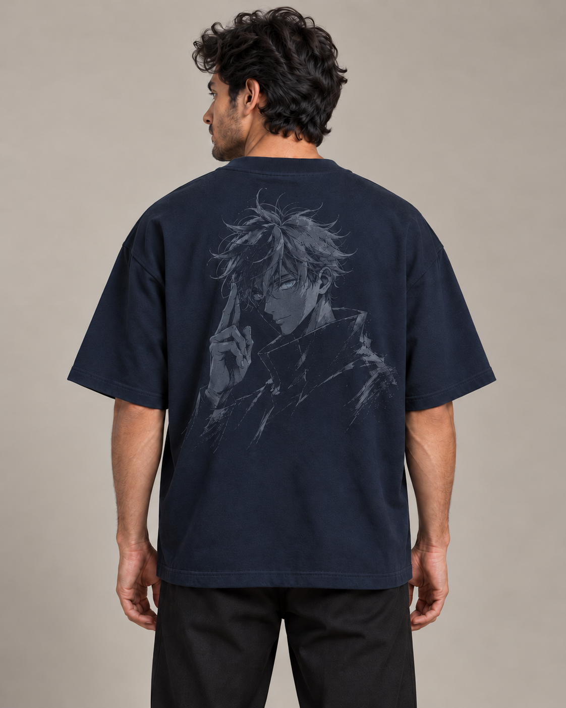 Domain Expansion Navy Premium Oversized T-Shirt