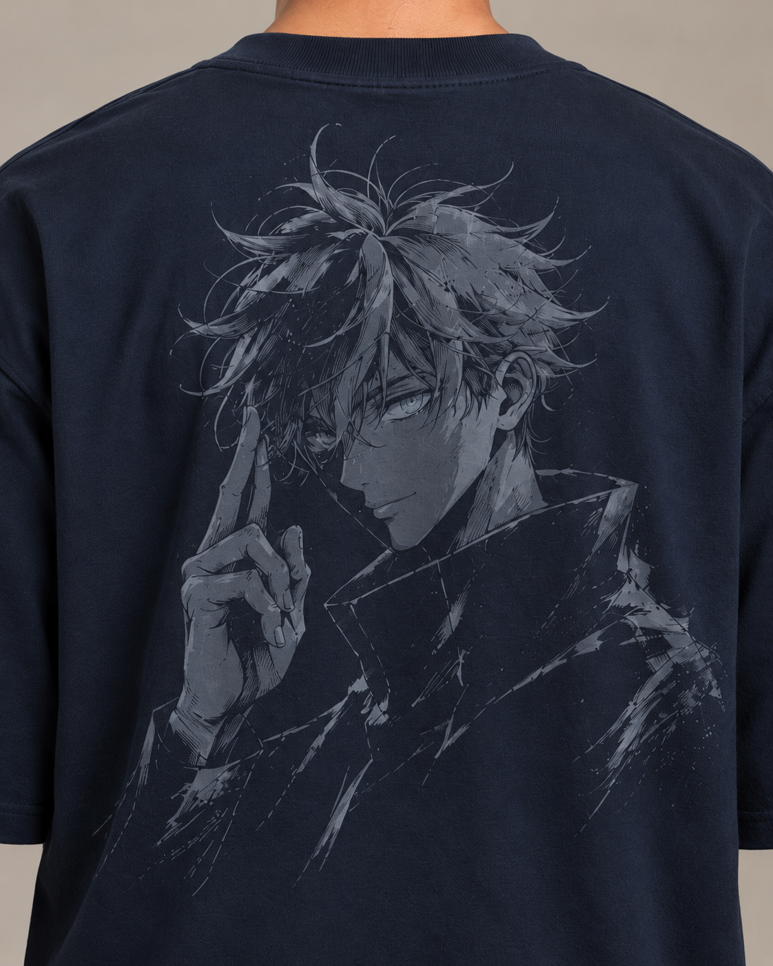 Domain Expansion Navy Premium Oversized T-Shirt