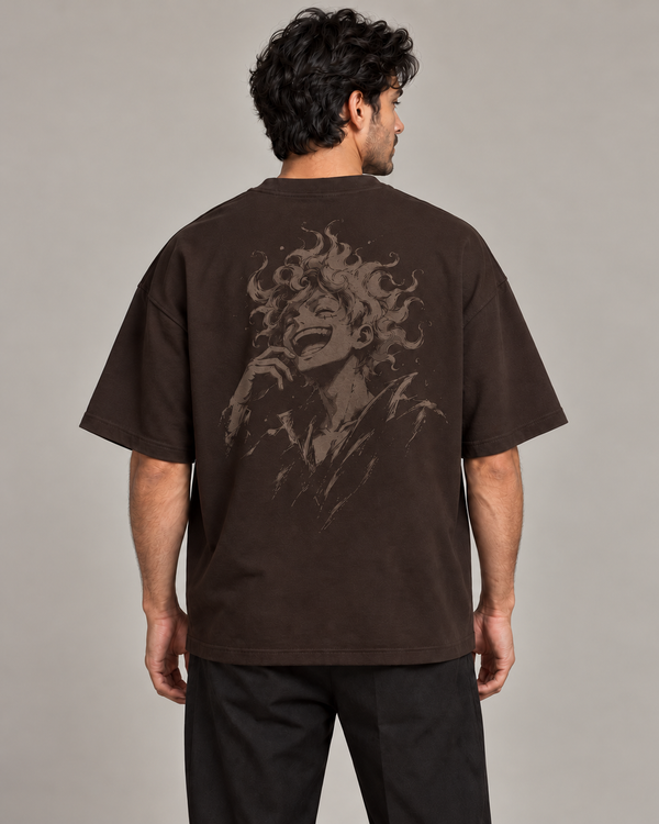 Gear 5 Espresso Premium Oversized T-Shirt — back