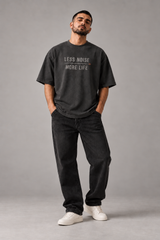Less Noise More Life Slate Grey Premium Oversized T-Shirt 4