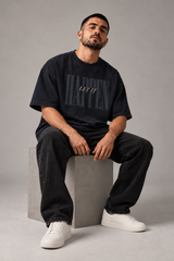 Let It Happen Midnight Navy Premium Oversized T-Shirt 4