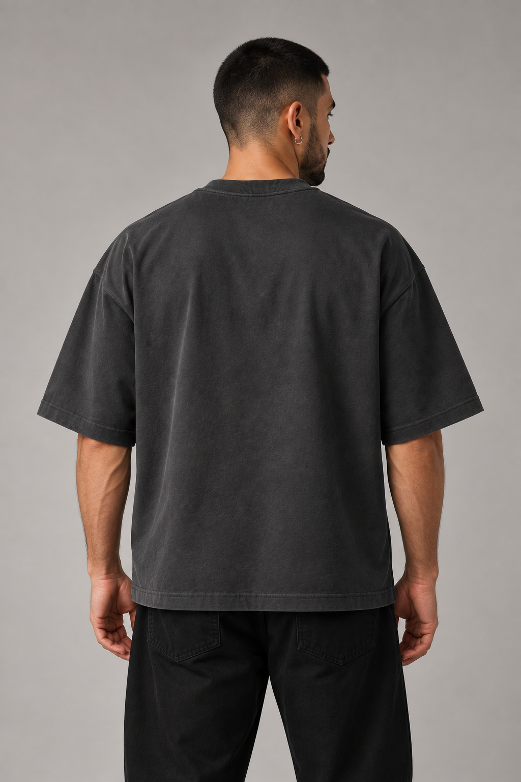 Measured Motion Slate Grey Premium Oversized T-Shirt
