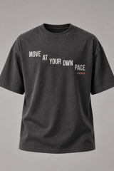 Measured Motion Slate Grey Premium Oversized T-Shirt 3