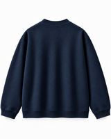 Navy Oversized Crewneck Sweatshirt 2
