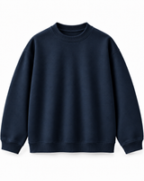 Navy Oversized Crewneck Sweatshirt 1