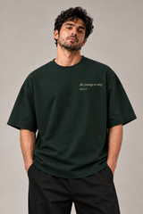 Obey The Clarity Forest Green Premium Oversized T-Shirt 1