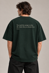 Obey The Clarity Forest Green Premium Oversized T-Shirt 2