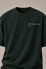 Obey The Clarity Forest Green Premium Oversized T-Shirt 3