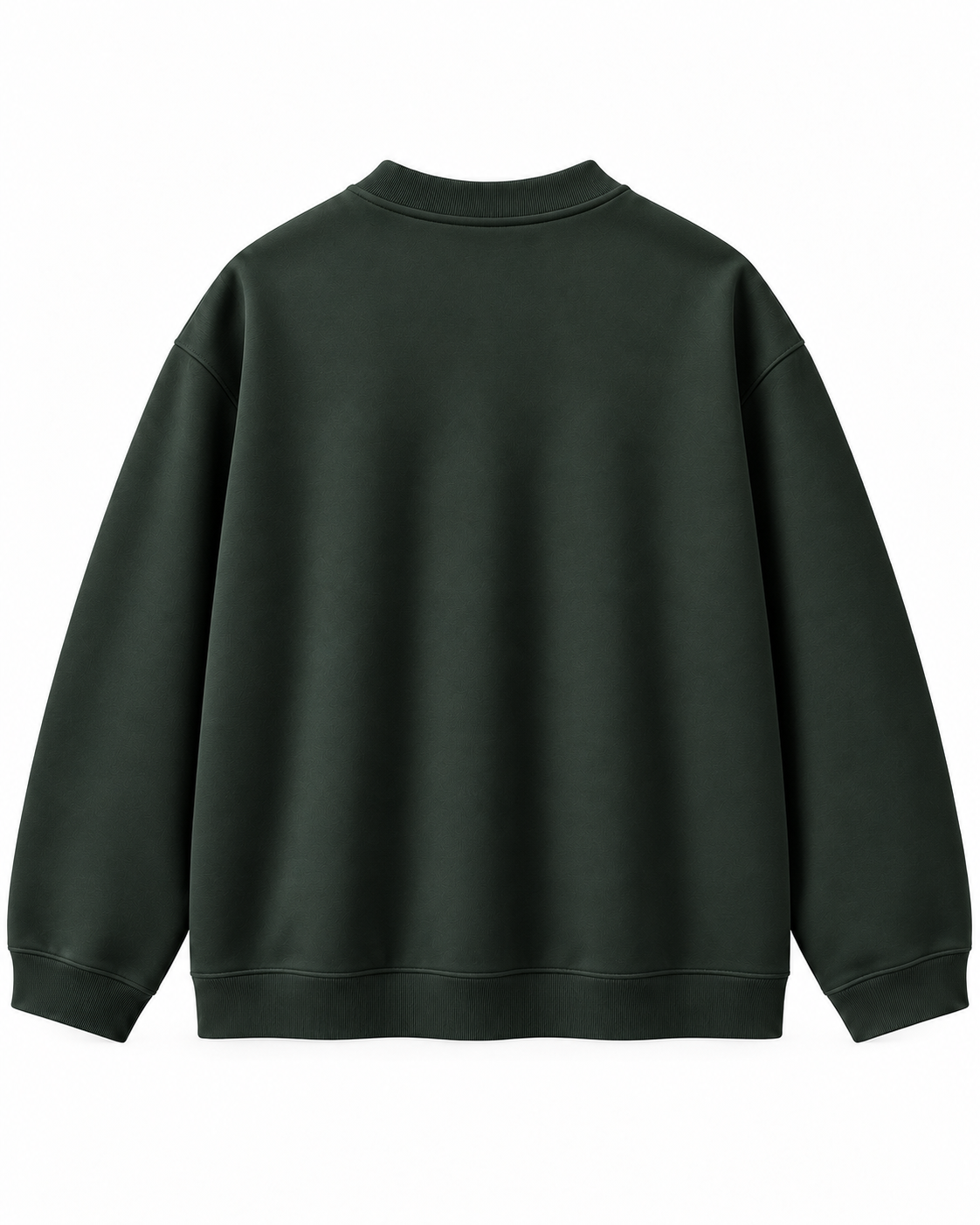 Olive Green Oversized Crewneck Sweatshirt