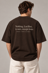 Only Time Espresso Premium Oversized T-Shirt 2