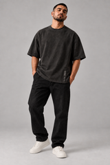 Outside The Label Charcoal Premium Oversized T-Shirt 4