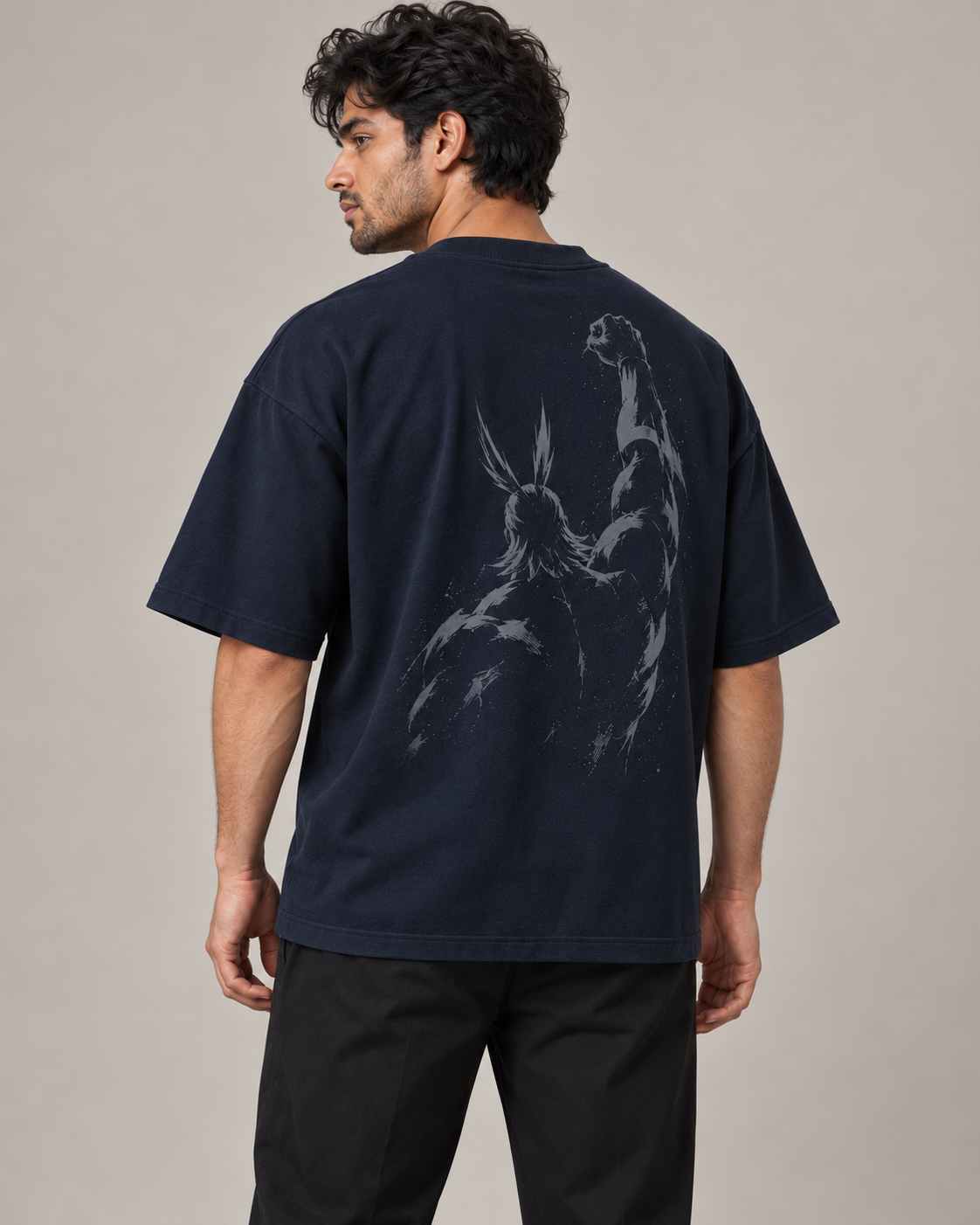 Plus Ultra Midnight Navy Premium Oversized T-Shirt