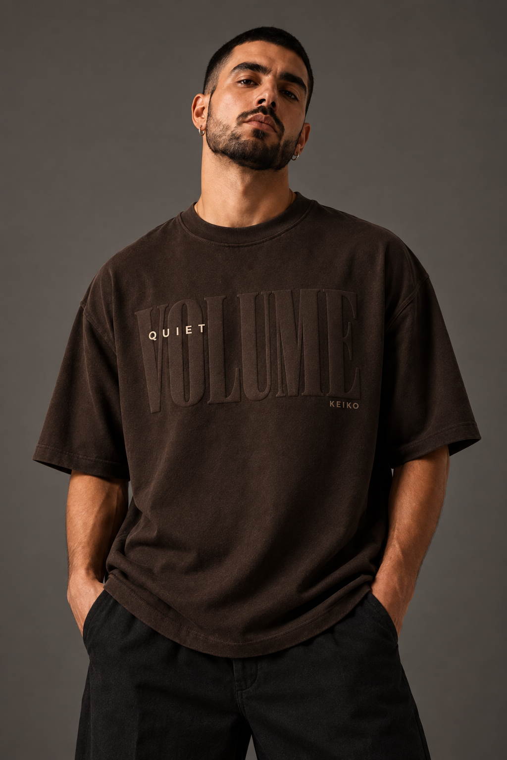 Quiet Volume Espresso Premium Oversized T-Shirt