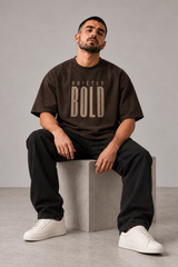 Quietly Bold Espresso Premium Oversized T-Shirt 4