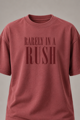 Rarely In A Rush Smoked Rose Premium Oversized T-Shirt 3