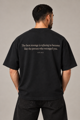 Refuse The Echo Charcoal Premium Oversized T-Shirt 2