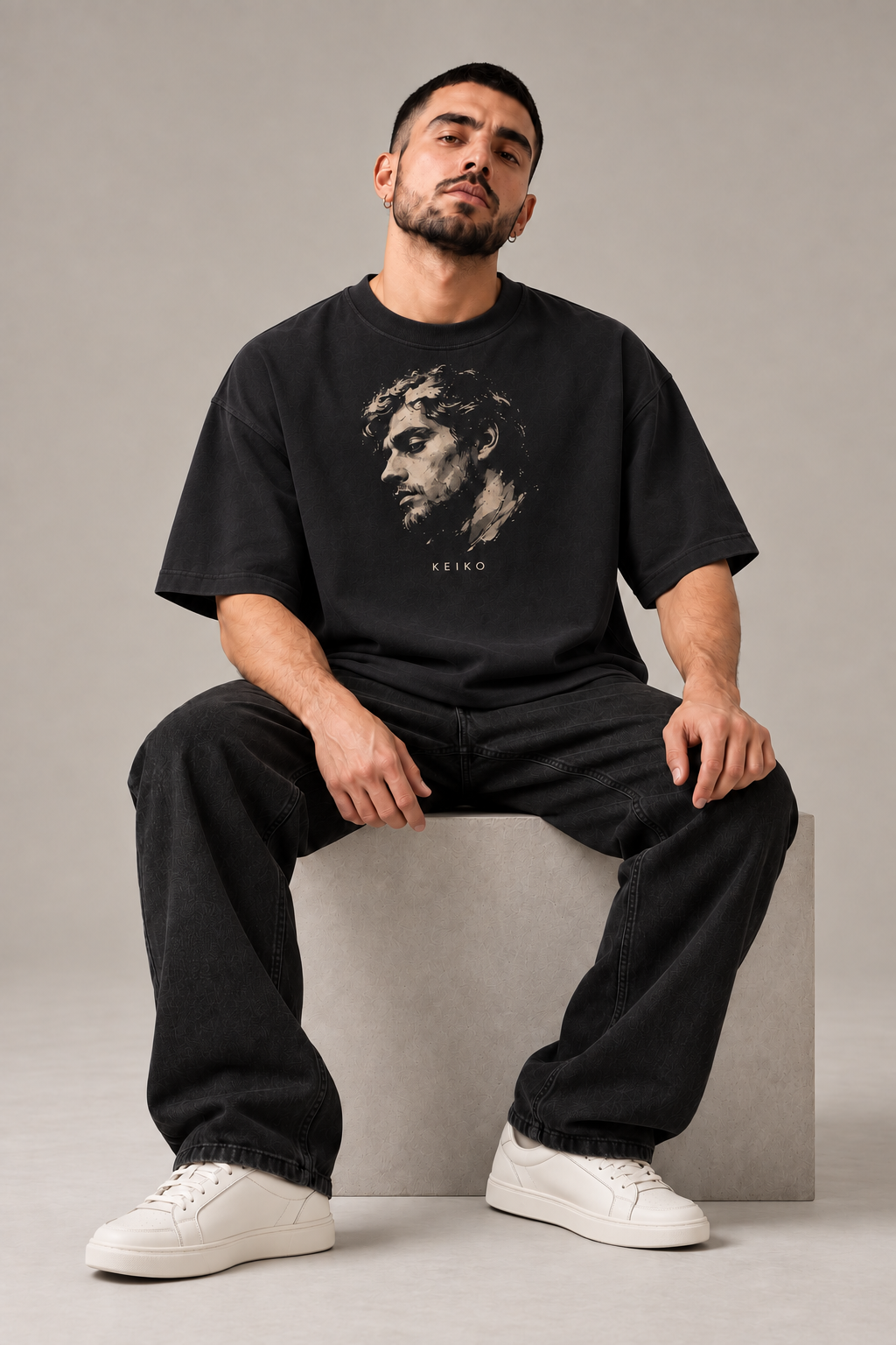 Refuse The Echo Charcoal Premium Oversized T-Shirt